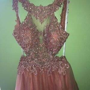 Pink prom dress